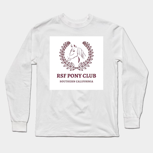 Rancho Santa Fe Pony Club Long Sleeve T-Shirt by S0CalStudios